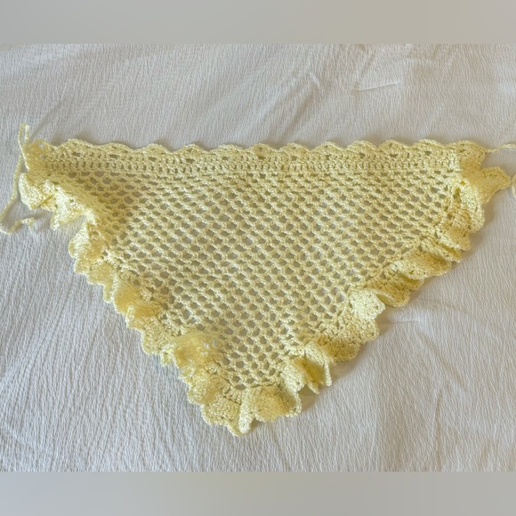 Hand Crafted Accessories - New Handmade crochet Hair Bandana tie-back Hair scarves Triangular head scarfs